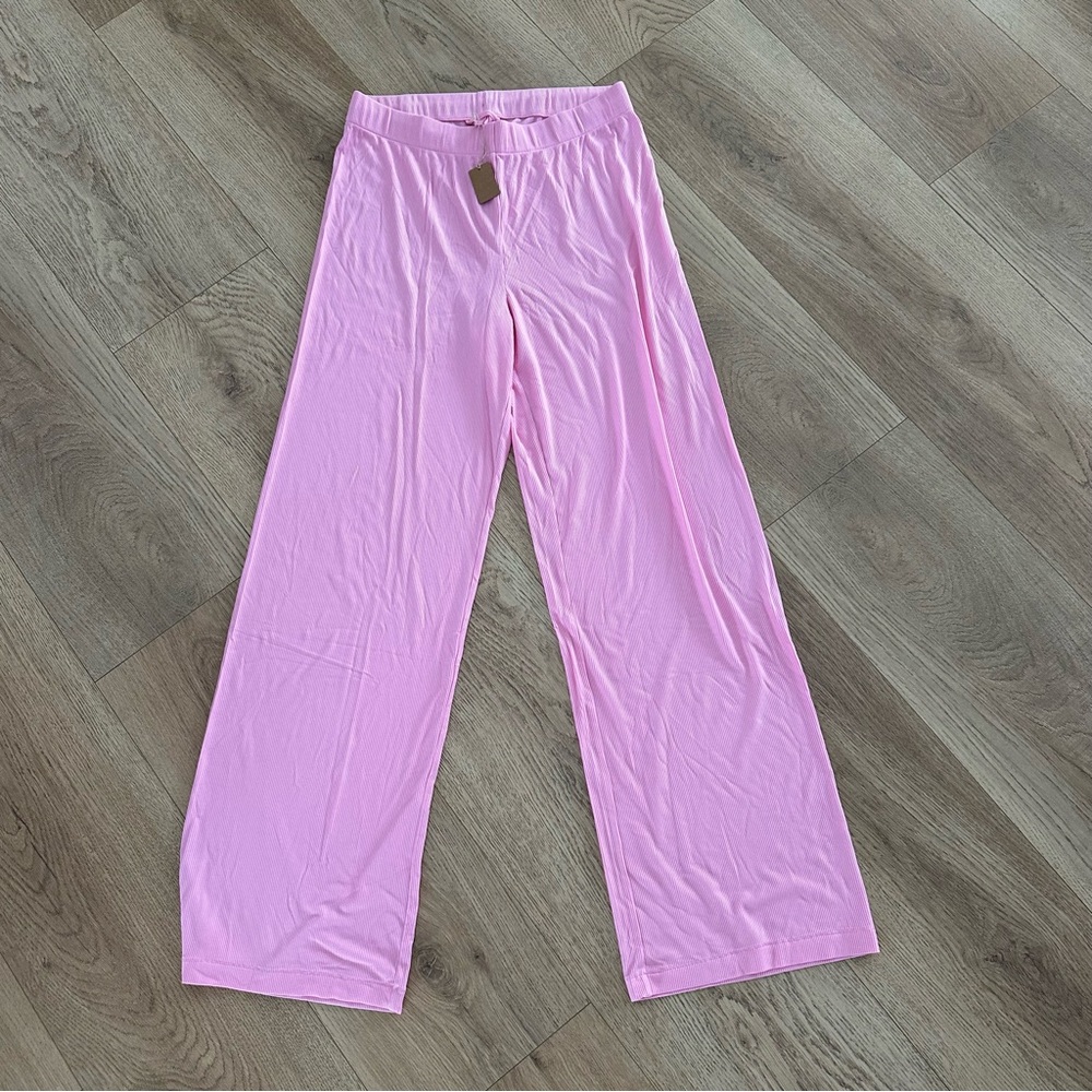 Skims ribbed pajama pants sz M